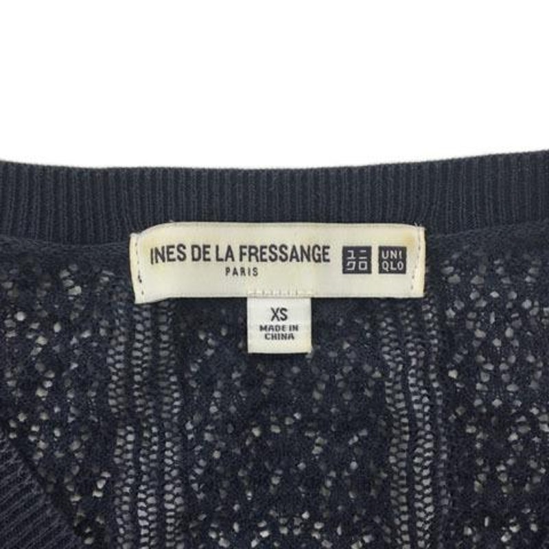 ユニクロ UNIQLO INES DE LA FRESSANGE カーディガン ニット クルー