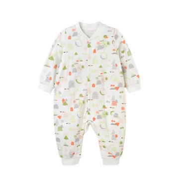 英氏嬰兒連體衣男女寶寶純棉春秋打底內衣哈衣家居服爬服182A0302