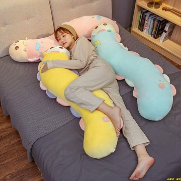 孕婦安睡枕❁^_^❁長條抱枕女生側睡孕婦夾腿枕頭毛毛蟲陪睡靠枕可拆洗節日禮物