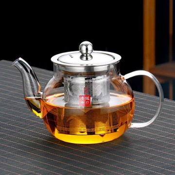 加厚玻璃茶壺耐高溫煮茶壺不銹鋼茶漏花茶壺家用套裝茶具小號茶壺
