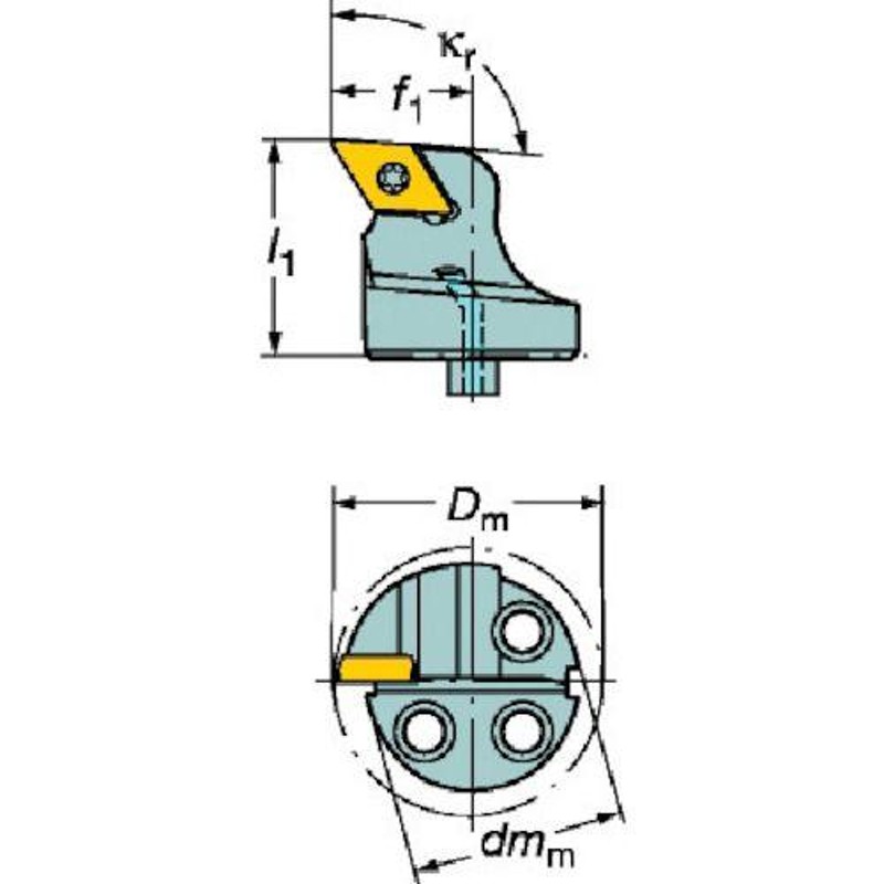 あすつく対応 「直送」 サンドビック ＳＶ 570-SDUCR-40-11 コロターンＳＬ コロターン１０７用カッティングヘッド  570SDUCR40118716 LINEショッピング