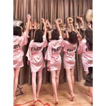 2024酒吧性感閨蜜派對VS夜店走秀袍春秋睡裙劉雯奚夢瑤同款睡袍