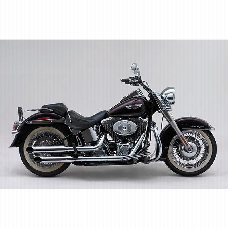 Harley-Davidson 保つ スラッシュカットマフラー 黒
