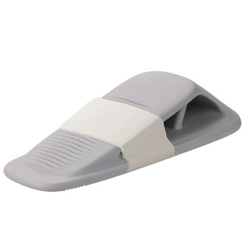 Lestar 二合一PVC防撞可收納固定門檔 灰色  1個