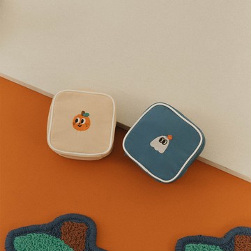 乙女 刺繡Rui同學/桔利 方形收納包 兩色售