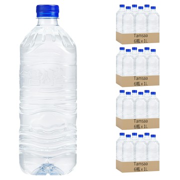 Tamsaa 無標籤天然水  1L  24瓶