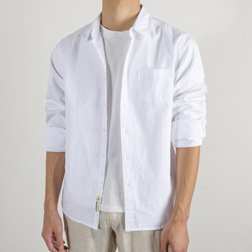 現貨+預購 襯衫長袖上衣-百搭休閒商務純棉男裝6色74jt3【獨家進口】【米蘭精品】