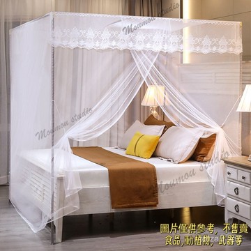蚊帳家用公主風學生宿捨帳紗單人出租屋老式加密蚊帳家用臥室出租房普通蚊帳傳統農村折疊蚊帳 帳篷 單人蚊帳 雙人蚊帳
