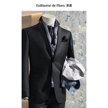 【新店精選】澳洲VBC羊毛西裝男套裝高級感灰色商務正裝新郎結婚禮服男士西服