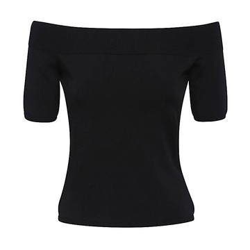 Alexander Mcqueen - Black Viscose Stretch Top