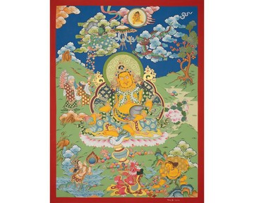 藏傳佛教財神桑巴拉唐卡 | 藏傳佛教桑巴拉聖地藝術 |