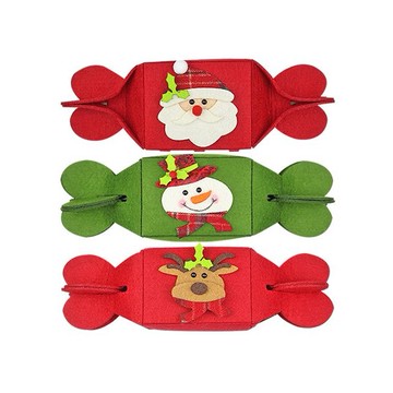 折疊式聖誕節蘋果禮物包裝袋(橫式)1入 款式可選