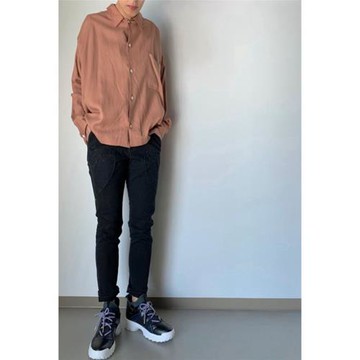 顯腿長顯瘦1.9萬日元日系貴牌宇津木新款彈力純棉長褲哈倫褲錐褲