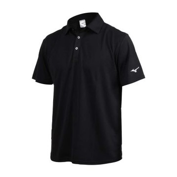 MIZUNO 男短袖POLO衫-吸濕排汗  台灣製 運動 上衣 休閒 32TAYA1309 黑白