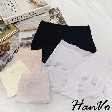 【HanVo】清新色調透氣純棉內褲 輕薄透氣 中高腰 女生內褲 女性內褲 女內褲 內褲女 內褲 A11-5272