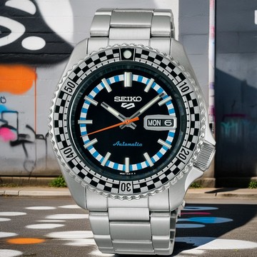 SEIKO 精工 5 Sports SKX 機械錶-黑/42.5mm(SRPK67K1/4R36-15K0D)