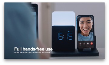 【禮物】HUB  多功能合一無線充電小夜燈－黑色