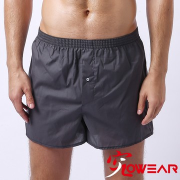 TIKU 究 100%純棉舒適男平口褲 -深灰 (G6008)