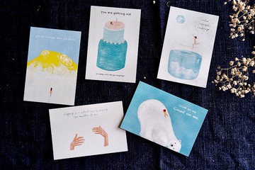 【暖暖心房系列】原創手繪明信片 共5款