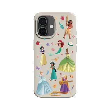 iPhone 16 SolidX 貝殼灰 - 迪士尼-公主系列 Disney Princess - 迪士尼公主 - 貼紙風格
