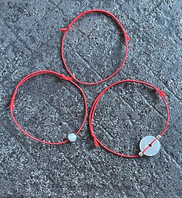 紅線手環 II 天然緬甸翡翠玉 I 無優化 手圍12-20CM