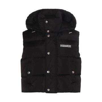 Dsquared2 - Black Puffer Vest Down Jacket