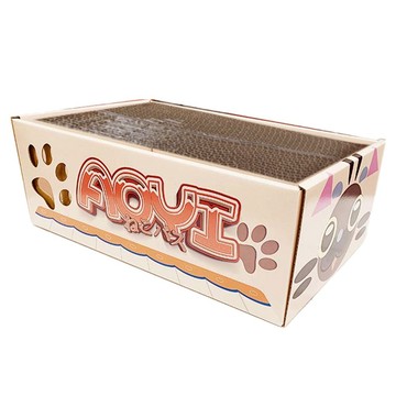 AOYI 奧藝 貓抓板10件組 貓咪巴士 貓抓玩具 貓咪用品 43 x 27 x 16cm  1組