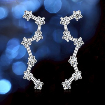 【Giumka】純銀耳環．針式．星星