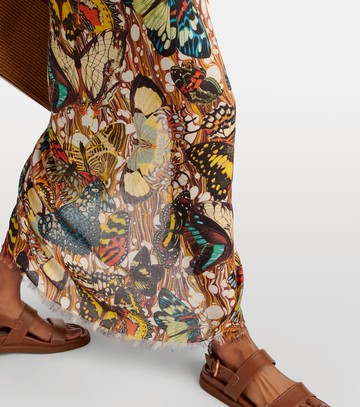 Jean Paul Gaultier Papillon printed beach cover-up