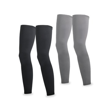 生活良品-冰絲素色防曬腿套(2色2尺寸可選)1雙袋裝