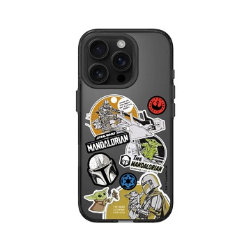 iPhone 16 Pro Clear (相機按鈕) 酷墨灰 - Star Wars - The Mandalorian - 曼達洛人 — 貼紙