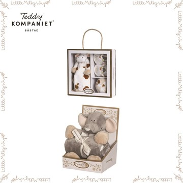 【LMW親子選品】🌿瑞典 Teddykompaniet - Diinglisar 大象毯子禮盒 小牛新生兒禮盒🌿
