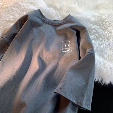 品牌外貿撤回尾貨清倉撿漏~潮牌夏季短袖T恤男女士純棉百搭寬松