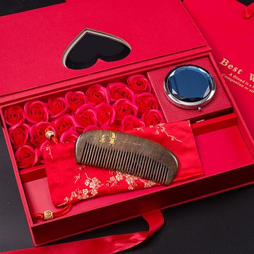 開立發票/免運 【LOVE媽媽】母親節送媽媽給婆婆的生日傳統實用梳子驚喜創意禮物 快速出貨