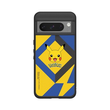 Pixel 8 Pro SolidSuit 黑 - 寶可夢 Pokemon - 幾何閃電-皮卡丘