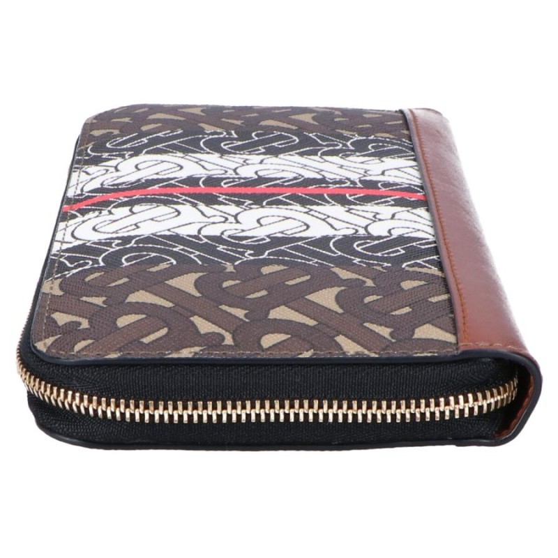 美品/ BURBERRY バーバリー エルモア TB モノグラムストライプ 