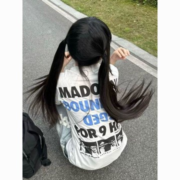 限時檔期特惠🎉潮牌100%重磅純棉夏天字母印花短袖T恤寬鬆美式情侶裝男女上衣insL3HG