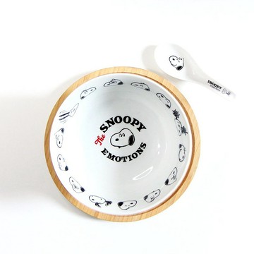 【免運/特惠】史努比大碗公含湯匙(表情)
