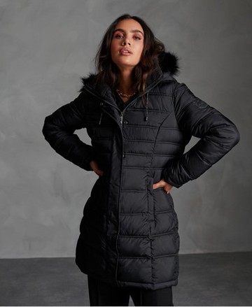 Superdry Women's Women's Mountain Super Fuji Jacket Black / Blackboard - Size: 6 Size: 2