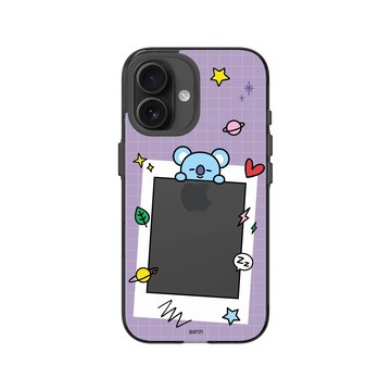 iPhone 16 Clear (相機按鈕) 酷墨灰 - BT21 - KOYA Stay With You
