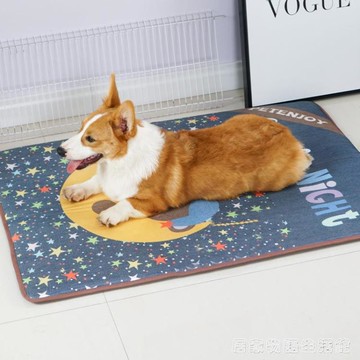 寵物樂園~寵物狗狗墊子夏天涼席冰墊貓降溫地墊耐咬睡覺冰絲透氣柯基四季窩 雙11全館免運