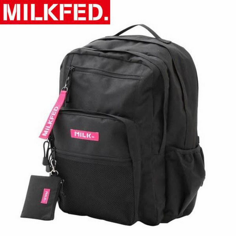 【値下げ不可】MILKFED. 定番リュック ブラック クーポン】ミルクフェド MILKFED. ミルクフェド リュック
