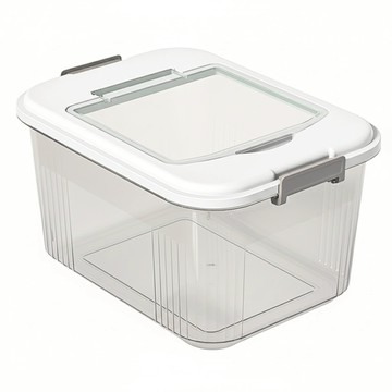 小麥購物 C447 35斤大容量米桶 589g  1個  42 x 31 x 23cm  白色