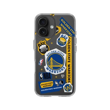 iPhone 16 Clear 透明 - NBA - 拼貼系列-金州勇士 Golden State Warriors - Collage