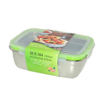Dr. RIN 304不鏽鋼保鮮盒  1.8L  1個