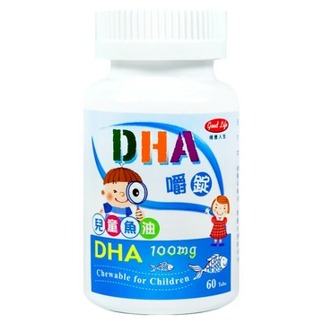good Life 得意人生 兒童DHA 魚油嚼錠  60顆  800mg  1罐