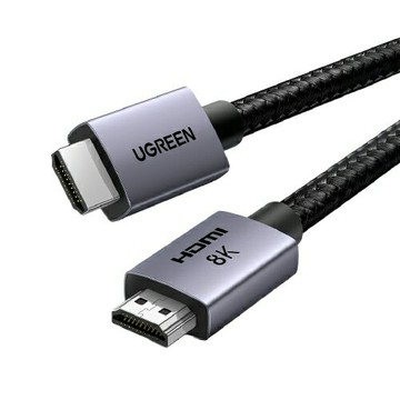 UGREEN 綠聯HDMI 8K 60Hz 2.1認證金屬編織高畫質影音連接線 Pro版 1M