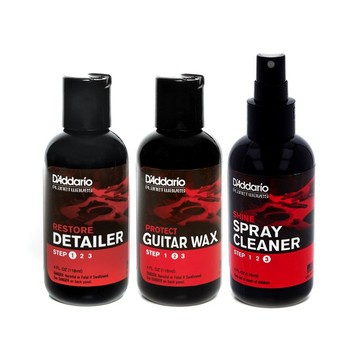 D'Addario Planet Waves 吉他 貝斯 電吉他 烏克麗麗 亮光 清潔 上蠟 保養 套組【黃石樂器】