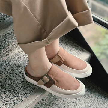 復古唱盤懶人鞋-泰迪熊。Bubble Nara波波娜拉。YA518