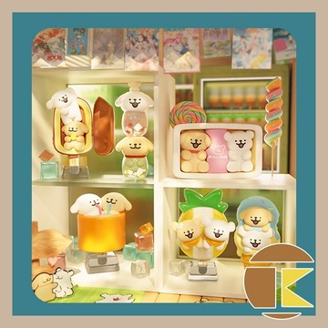 【10月預購】線條小狗 夏日冰淇淋 盲盒 公仔 盒玩 一中盒6入｜愛蛋客